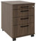 Profi Rollcontainer 60cm tief Nussbaum Rollschrank Büro Container Optima