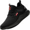 SUADEX Arbeitsschuhe Sicherheitsschuhe Herren Damen Leicht Atmungsaktiv Stahlkappenschuhe Unisex Sneaker mit Stahlkappe Schwarz 44EU