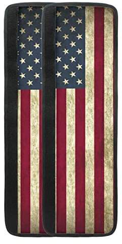 Suhoaziia Retro Amerikanische Flagge Kühlschrank Türgriff Abdeckungen, Küchengeräte Handschuhe Griffe 2er Set Antiskid Kühlschrank Mikrowelle Geschirrspüler Tür Tuch Schutz