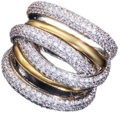 ZLING Zirkone Designer Twist Linien Geometrie Zirkonia Verlobung Dubai Naija Braut Fingerringe Schmuck Sucht