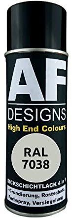 Alex Flittner Designs Rostschutzlack 4in1 RAL 7038 Achatgrau Metall Schutzlack Spray Rostschutzfarbe Sprühdose