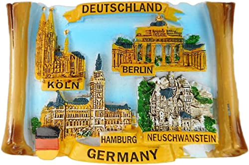 Magnet Souvenir Germany 7 x 5,5 x 1,5 cm Kühlschrankmagnet Stadt Figur Deko 5800 GCG
