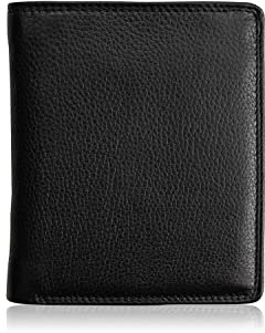 Josephine Osthoff MOOS Geldbörse echt Leder mit RFID Schutz, Farbe:Schwarz