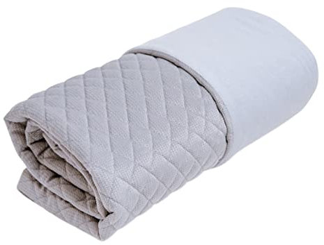 Memola® Babydecke aus Samt und Jersey für die Babywiege Kuscheldecke - - Atmungsaktiv - Abwaschbar - Öko-Tex Premium-Qualität Geschenk Taufe Geburt