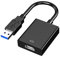 USB To HDMI Adapter, Cable Video Converter Full Hd Signal Stable Smooth, For Laptops, Desktops, Monitors, Projectors, Tvs(Black)