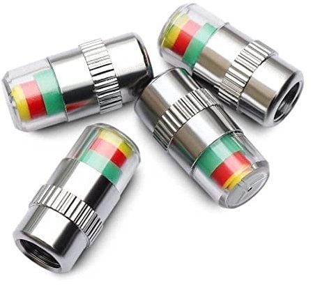 Jkapagzy 4PCS Reifendruck 2,4 Bar 32 Psi Monitor Stem Sensor Anzeige Alarm Warnung Werkzeuge Alarm Druck Kit
