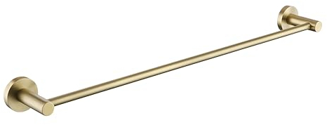Bristan RD BB Round Towel Rail, Brushed Brass