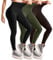 Leafigure Leggings Damen High Waist, Leggins Blickdicht Schwarz für Sport Gym Yoga 3er Pack L-XL