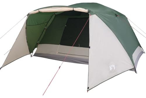 vidaXL Tenda da Campeggio a Cupola per 6 Persone Verde Impermeabile