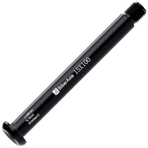 BiberAxle Assi per forcella da bicicletta Fox 15 mm, mountain bike e bici da corsa, in lega di alluminio, passo della filettatura: 1,5 mm, specifiche: 15 mm x 100 mm