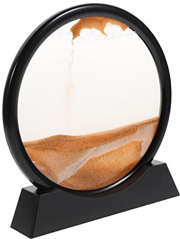 QUMIIRITY Sablier Mural Animé Sable Tableau de Sable Mouvement Décoration de Bureau Créative