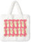 WSHFFILO Handtasche mit Ananas-Druck, Plüsch, waschbar, modische Schultertasche, weiß, Einheitsgröße