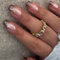 GlamRays Lot de 24 faux ongles press on nails moyens carrés marron dégradé avec motifs pour femmes et filles - Décoration d'ongles pour l'automne et l'hiver