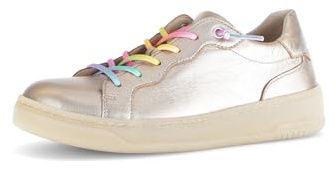 Gabor Damen Low-Top Sneaker, Frauen Halbschuhe,schnürschuhe,schnürer,straßenschuhe,Strassenschuhe,Sportschuhe,Puder (Multi),36 EU / 3.5 UK