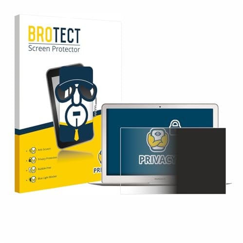 BROTECT Anti-Spy Blickschutzfolie für Apple MacBook Air 13 2017 Privacy Screen Protector [Displayschutz-Folie, Sichtschutz, Blaulichtfilter]
