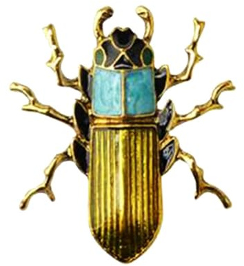Broschen & Anstecknadeln 1 Stück Käfer-Brosche, Anstecknadel, Damen-Brosche, Brosche, Emaille-Brosche, Fräulein Käfer, Metalllegierung, Anstecknadel