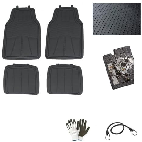 KOMPATIBEL MIT R ENAULT Kadjar dCi 130 CV 4x4 Energy Hypnotic2 4 AUTOMATTEN,PVC-Gummi,Gepunktete,rutschfeste Unterseite,STABIL AM Boden HAFTEND+UNBEWEGLICHE VORDERE FERSENSCHWELLE