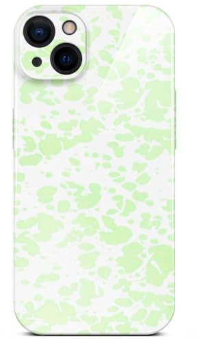 ONEFLOW für iPhone 15 Hülle mit Design Muster, Designer Case Handy Schutzhülle mit Kameraschutz, Hardcase Bedruckt dünne Handyhülle, Splash Cover, Farb Flecken Mint Grün