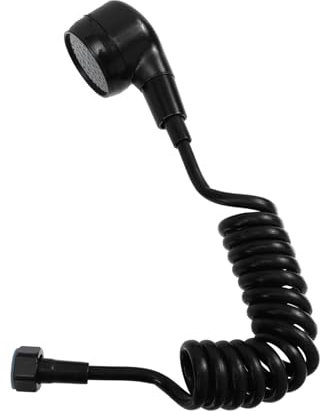 DOITOOL Haarsprühdüse haarspray got2be haarlack badesitz hair shampoo duschvorleger Spülbeckensprüher handbrausekopf Handbrause mit Schlauch Wasserhahn-Sprühaufsatz Plastik pp Black