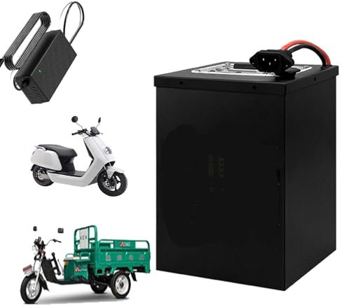 HJGHY 60 Volt EBike LiFePO4 Battery 60V 16Ah 18Ah 20Ah 25Ah 30Ah Electric Motorcycle Lithium Battery 60V for 0-1800W Moped Tricycle Motor,60V 20Ah