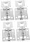 Uonlytech 2pairs Range Hood Supplies Fixing Hangers Floating Plate Easy Install Metal Hooks for Cooker Hood