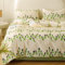 Michorinee Bettwäsche 135x200 Baumwolle Beige mit Schwarz Tulpen Blumenmuster Bettbezug Set 2 Teilig Floral Blumen Pflanzenmuster Weich Bettwäsche-Sets mit 1 Kissenbezüge 80x80 cm und Reißverschluss