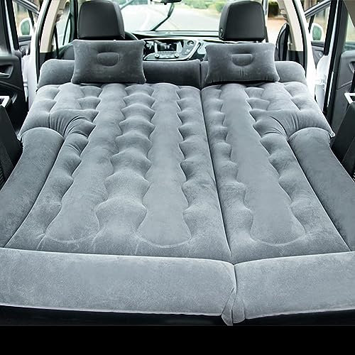 Car Inflatable Bed, Air Mattress Sleeping Mattress Thickened Air Bed Cushion Portable with Air Pump Camping Travel Mattress