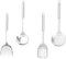 CIYODO 1 Juego Juego de cuatro piezas de acero inoxidable utensils utensilio juego de ollas bateria de cocina implementos de cocina artilugios para el hogar