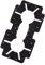 Lámina de espuma for portavasos de consola delantera de coche, color negro, compatible con Honda Pilot 2015, 2014, 2013, 2012, 2011, 2010, 2009