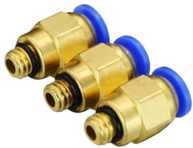WHRLQXM 10pcs PC4-M6, 4mm to M6 Pneumatic Fittings Connectors Male Straight One-Touch Quick Release Fitting