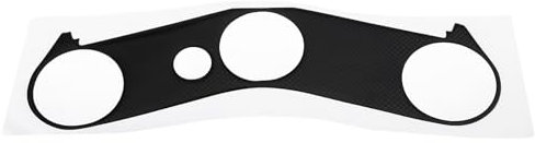 Briny River Carbon Look Top Yoke Protector Aufkleber Kompatibel mit Yamaha YZF R6 2006-2017 Gabel Klemme Abdeckung