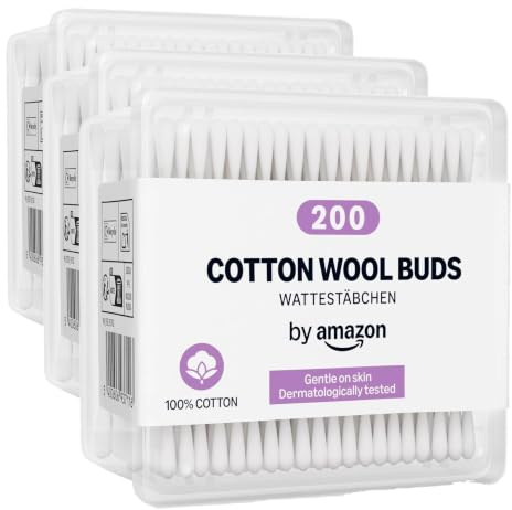 by Amazon Cotton Wool Buds 200 (Pack of 3)