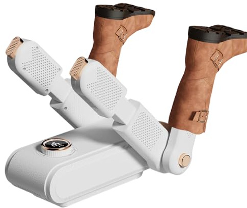 Schuhtrockner | Heizung mit Timer 3 Ebenen | Faltbarer Trockner für Skischuhe – für regnerische Jahreszeiten, Winter, Fitnessstudio, Outdoor, Arbeit, Camping, Haus, Umkleidezimmer, Schlafsäle