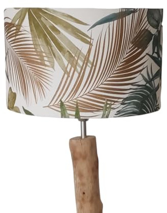 Abat-jour Feuilles Exotiques Or Déco Tropical Chic