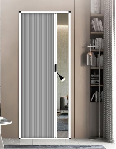 Pounjsd Schiebetür Falttür innentüren Falttür, Wabendesign, Rauchabzug - Faltbare Trennwand In Sondergröße, Ohne Bohren - Unsichtbare Falttüren Für Für Küchen Und Schlafzimmertüren (60×190cm)