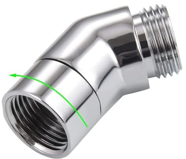 BHSTTNIXP Shower Head Adapter,G1/2 Spinable Shower Head Extension Arm Attachment Hose Connector