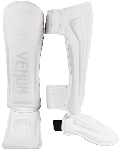 Venum Elite Standup espinilleras, Unisex, Color White/White, tamaño XL