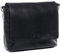 SID & VAIN große Laptoptasche Messenger Bag echt Leder - 15 Zoll Laptop Business-Tasche Spencer XL - Umhängetasche mit Laptop-Fach - Ledertasche Herren Damen Schwarzes Glattleder