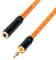 Headphone Extension Cable. 3.5mm Stereo Mini Jack to Female Lead. 1m 3m 5m 10m (5m, Orange)