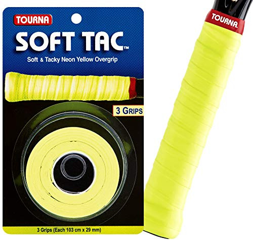 Tourna Soft TAC Overgrip Wrap, Amarillo neón