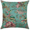 WEIANG Kissen Vintage Floralreen Leaf Rot Rose Vogel Malerei Dicke Baumwolle Leinen Doppelseitig 18 x 18/45 x 45 cm Überwurf Kissen Fällen 16