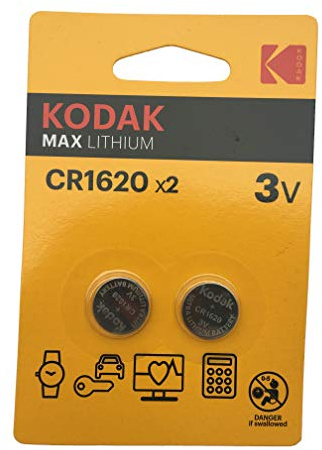 2 Knopfzellen KODAK Lithium CR1620 3 V Lithium