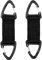 Doppelte Karabiner-Haken 2er Pack schwarz