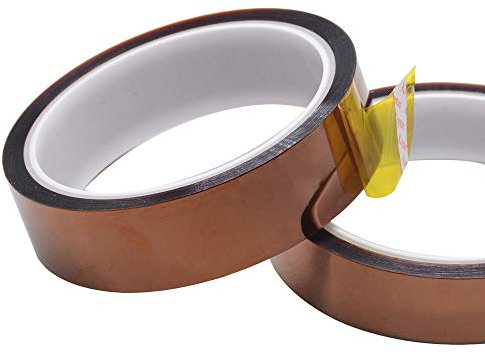 Hochtemperatur-Filmklebeband, 33 m Länge, hitzebeständig, Polyimid-Kapton-Klebeband, selbstklebend als elektrische Isolierung (Mehrbreite 3-40 mm)