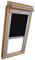 Verdunkelungsrollo THERMO Alu-Rückseite für VELUX Dachfenster TYP GGL/GPL/GGU/GPU - CK06 - Farbe Schwarz - mit Aluminium Seitenschienen - KLICK Montage