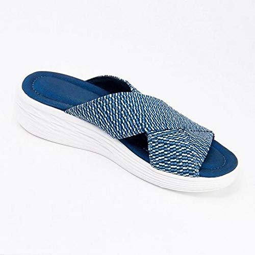 Hausschuhe Pantoletten Slipper Damen Herren Mode Hausschuhe Frauen Freizeitschuhe Frau Sandalen Rutschen Outdoor Beach Flats Komfort Flip Flops-Light_Blue_42
