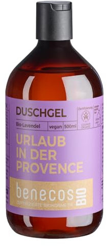 BenecosBIO Gel douche lavande Végétalien en plastique recyclé
