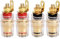 Greluma 4 Piezas Conector Tipo Banana de 4 mm Poste de Enlace para Terminal de Altavoz Amplificador Placa de Pared