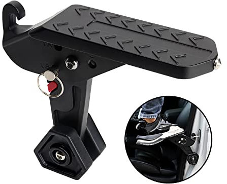 OPP ULITE Auto Pedal Türstufe Klappbare Autotür Klappleiter für Autos Unkompliziert aufs Dach Zu Kommen Multifunktion Universal Doorstep für SUV, Jeep, RV, Max Belastung 400 lbs (Schwarz)