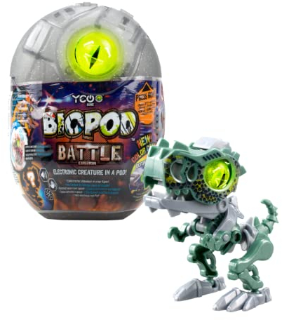 Silverlit YCOO Biopod Battle Edition in Kapsel – Elektronische Kreatur zum Bauen – Sound- und Leuchteffekte – 8 Verschiedene Modelle – 9 cm – ab 5 Jahren